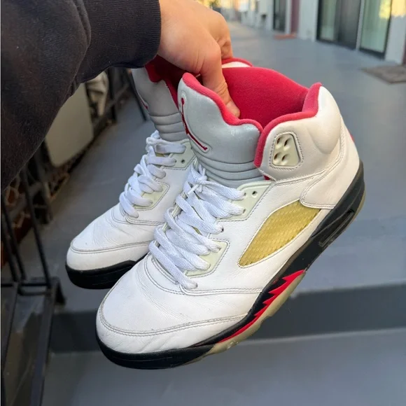 Mens nike jordan 5 size 10 mens jordan 5 mens nike shoes mens jordan shoes NBA - Picture 12 of 14